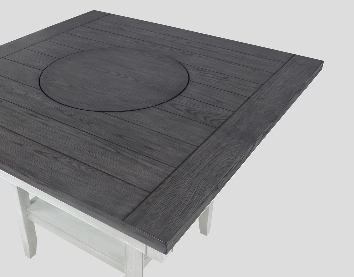 Fulton Chalk and White Counter Height Table by Crown Mark at Eve Furniture