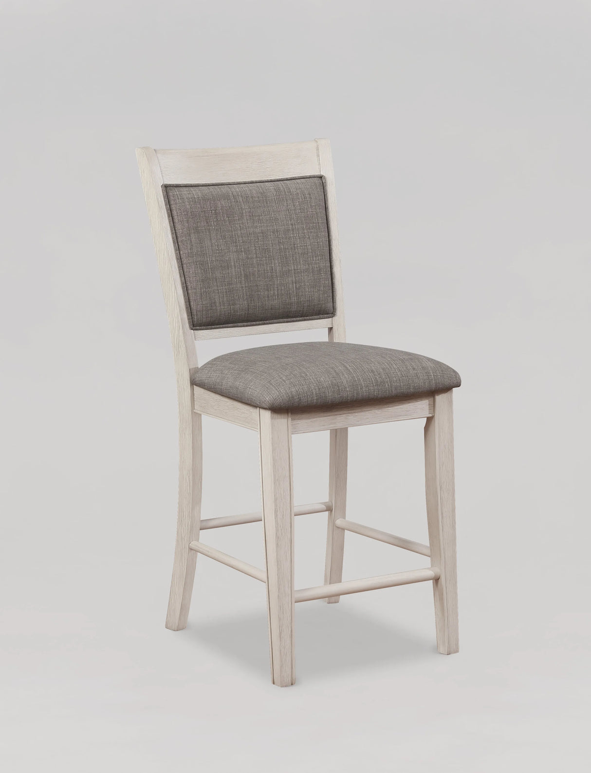 Fulton White Counter Height Chair, Set of 2 by Crown Mark at Eve Furniture