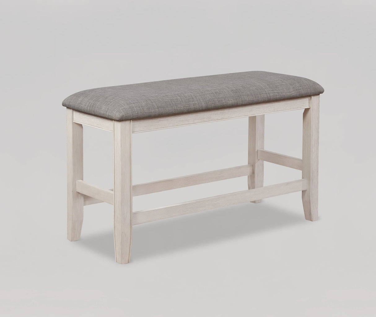 Fulton White Counter Height Dining Bench by Crown Mark at Eve Furniture