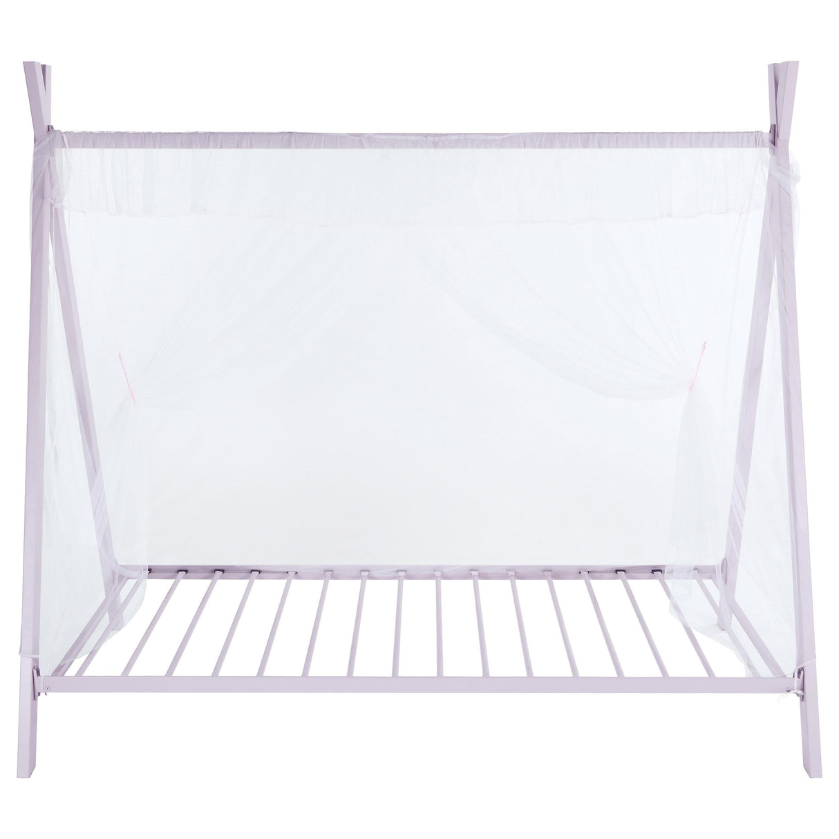 Fultonville Pink Metal Twin Tent Bed with 7-inch Mattress by Coaster at Eve Furniture