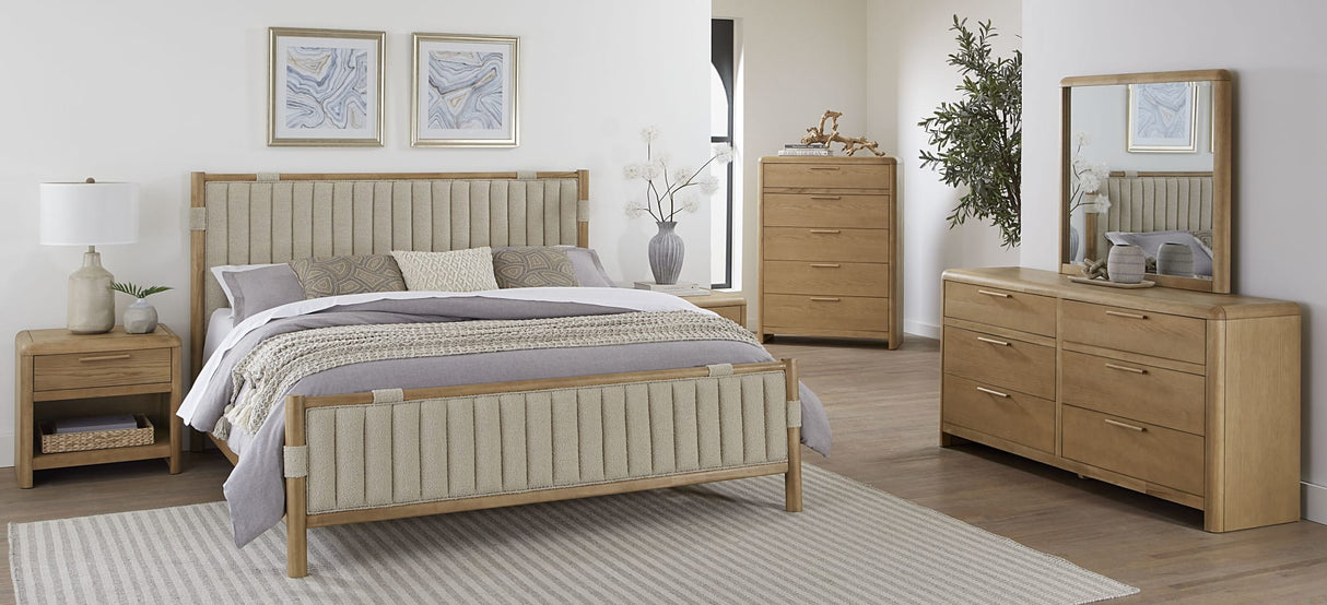 Furano Ginger Five Drawer Ash Wood Chest by Modus Furniture at Eve Furniture
