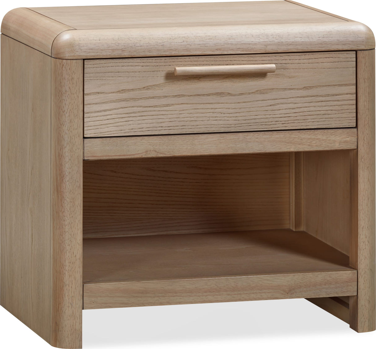 Furano Ginger One Drawer One Shelf Ash Wood Nightstand by Modus Furniture at Eve Furniture