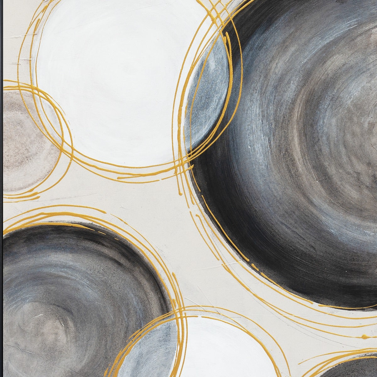 Palette Gilded Globes Hand Painted Framed Triptych by Home Trends & Design at Eve Furniture