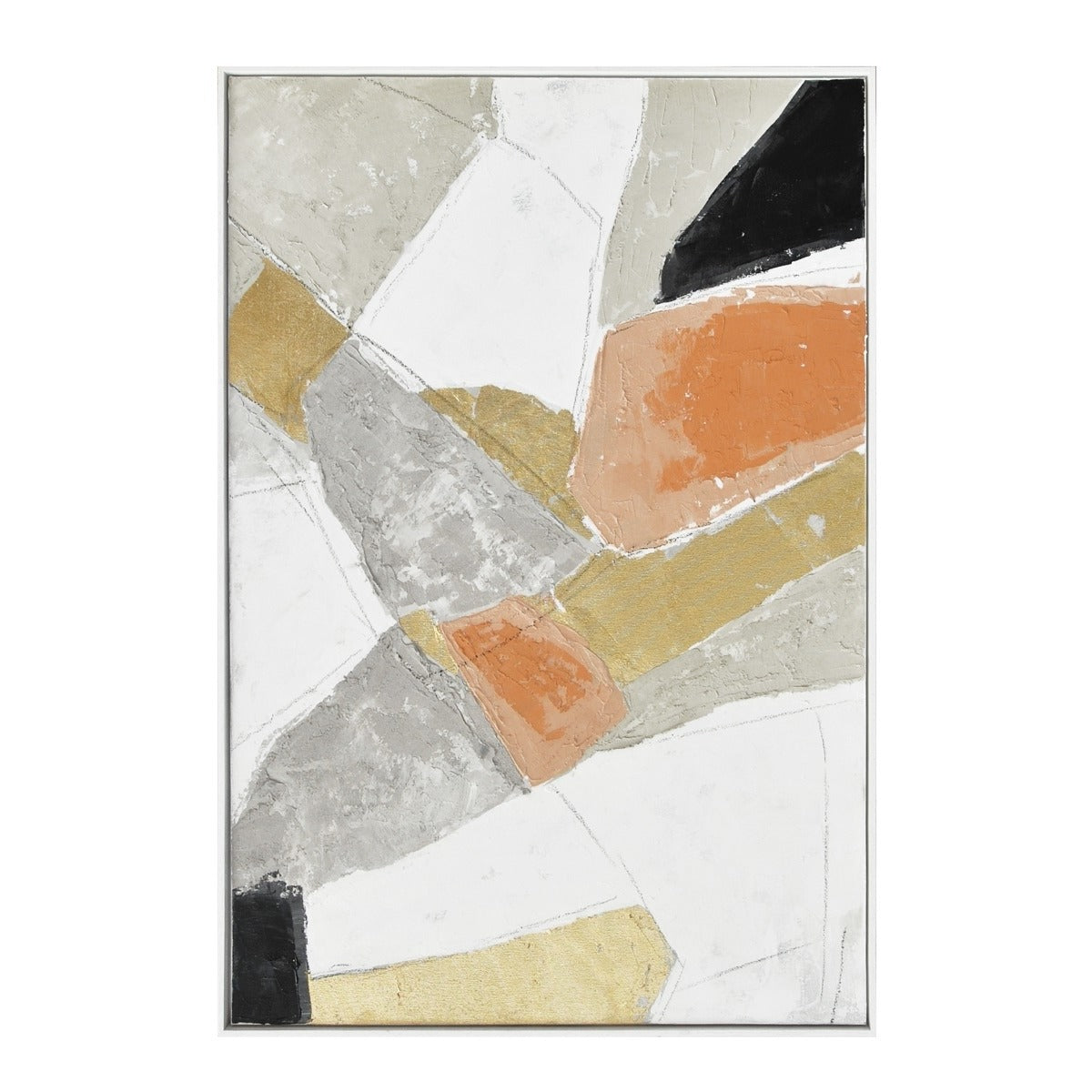 Palette Pastel Patchwork 1 Hand Painted Framed Diptych by Home Trends & Design at Eve Furniture