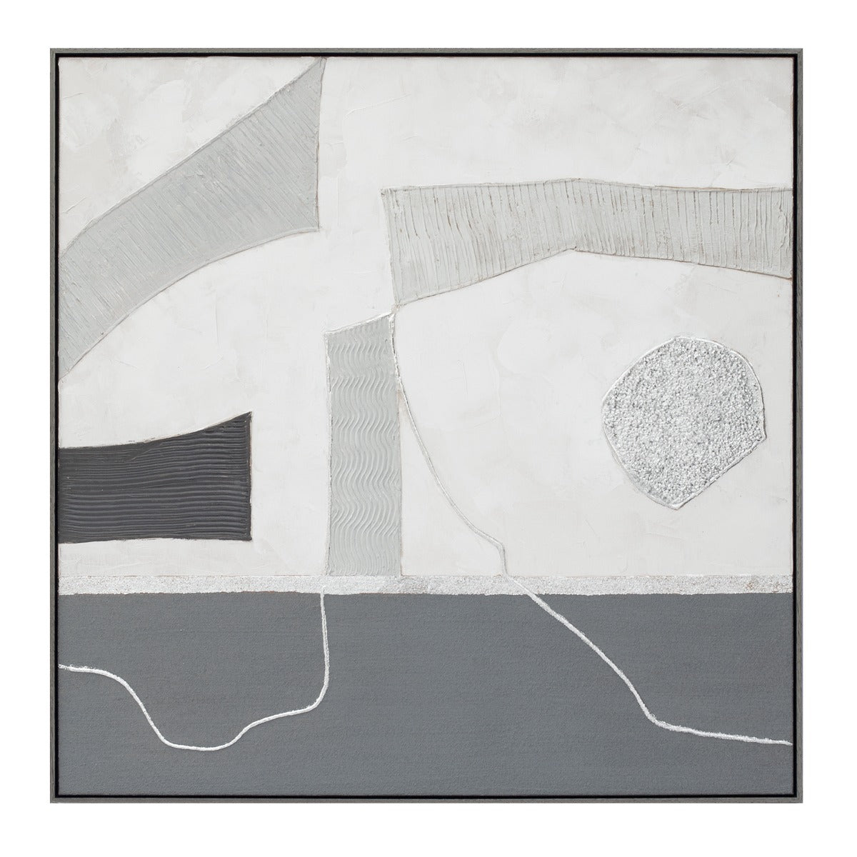 Palette Modern Slate Hand Painted Framed Diptych by Home Trends & Design at Eve Furniture