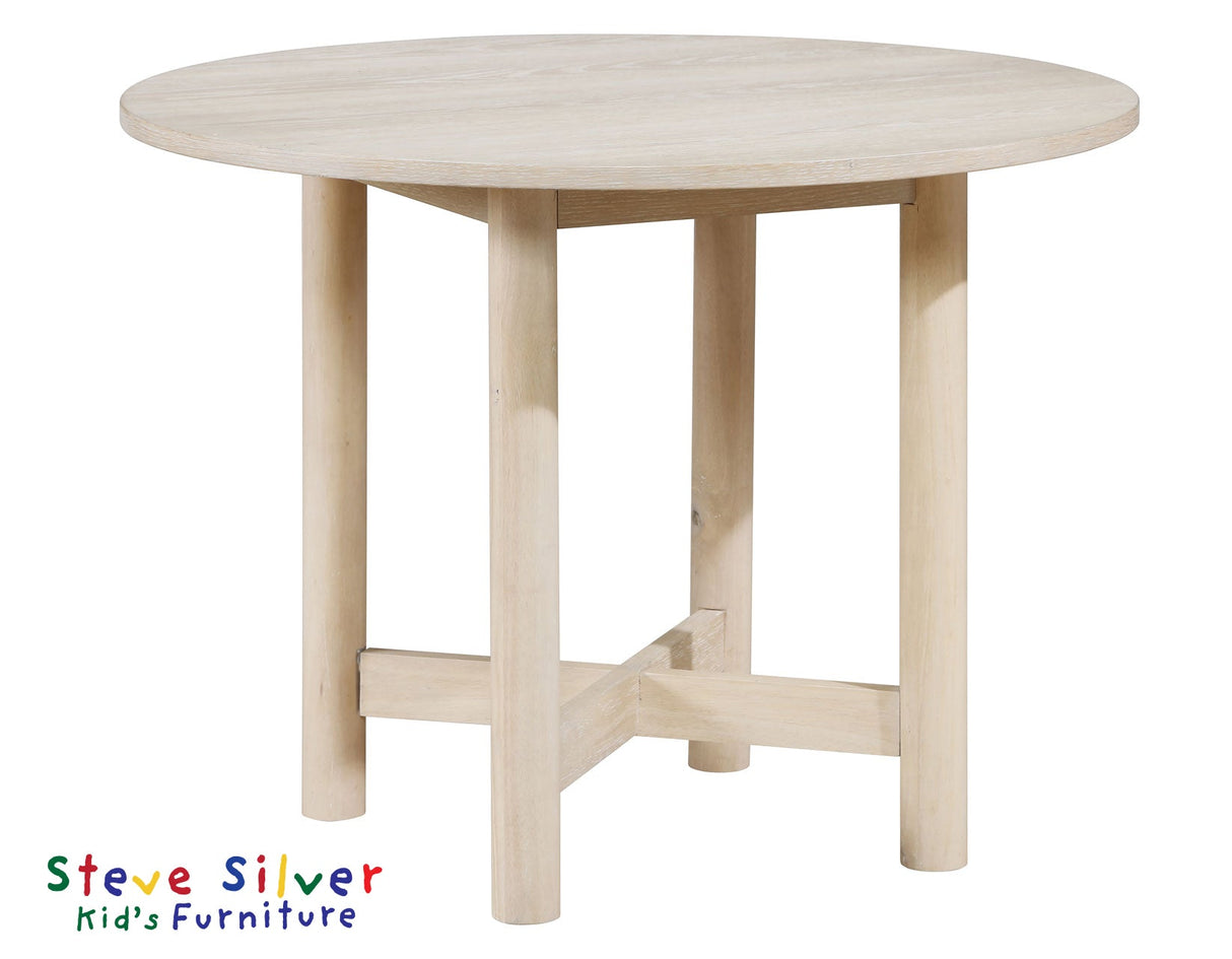 Gabby Washed Oak 5-Piece Kids Dining Table Set by Steve Silver at Eve Furniture