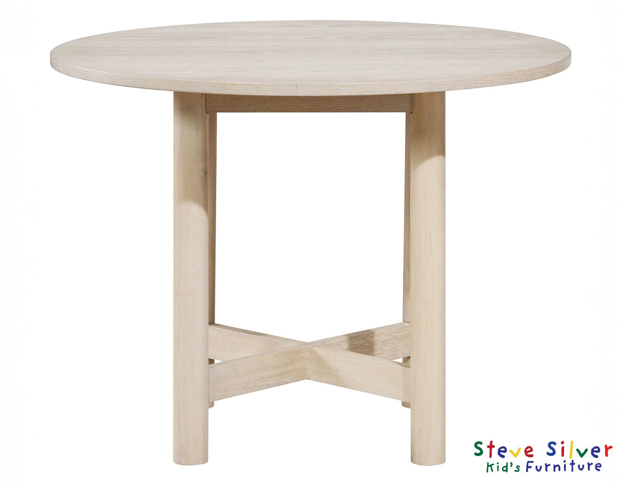 Gabby Washed Oak 5-Piece Kids Dining Table Set by Steve Silver at Eve Furniture