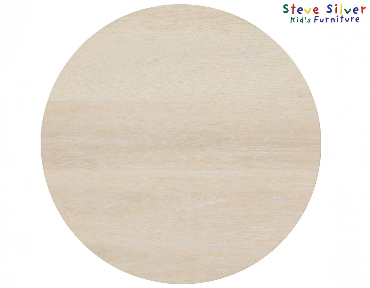 Gabby Washed Oak 5-Piece Kids Dining Table Set by Steve Silver at Eve Furniture