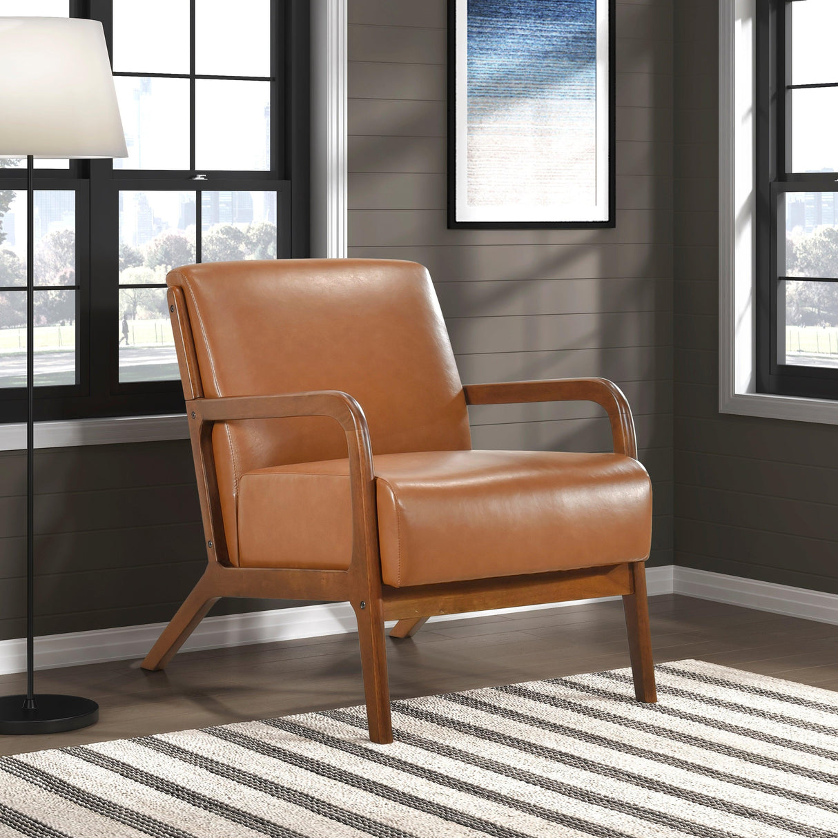 Gabe Brown Accent Chair by Homelegance at Eve Furniture