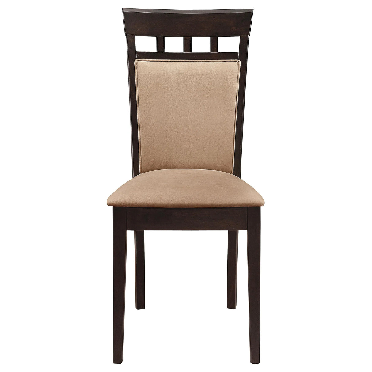 Gabriel Cappuccino 7-Piece Extension Leaf Dining Table Set by Coaster at Eve Furniture