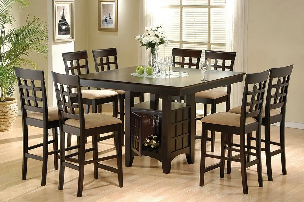 Gabriel Cappuccino Storage Counter Height Table by Coaster at Eve Furniture
