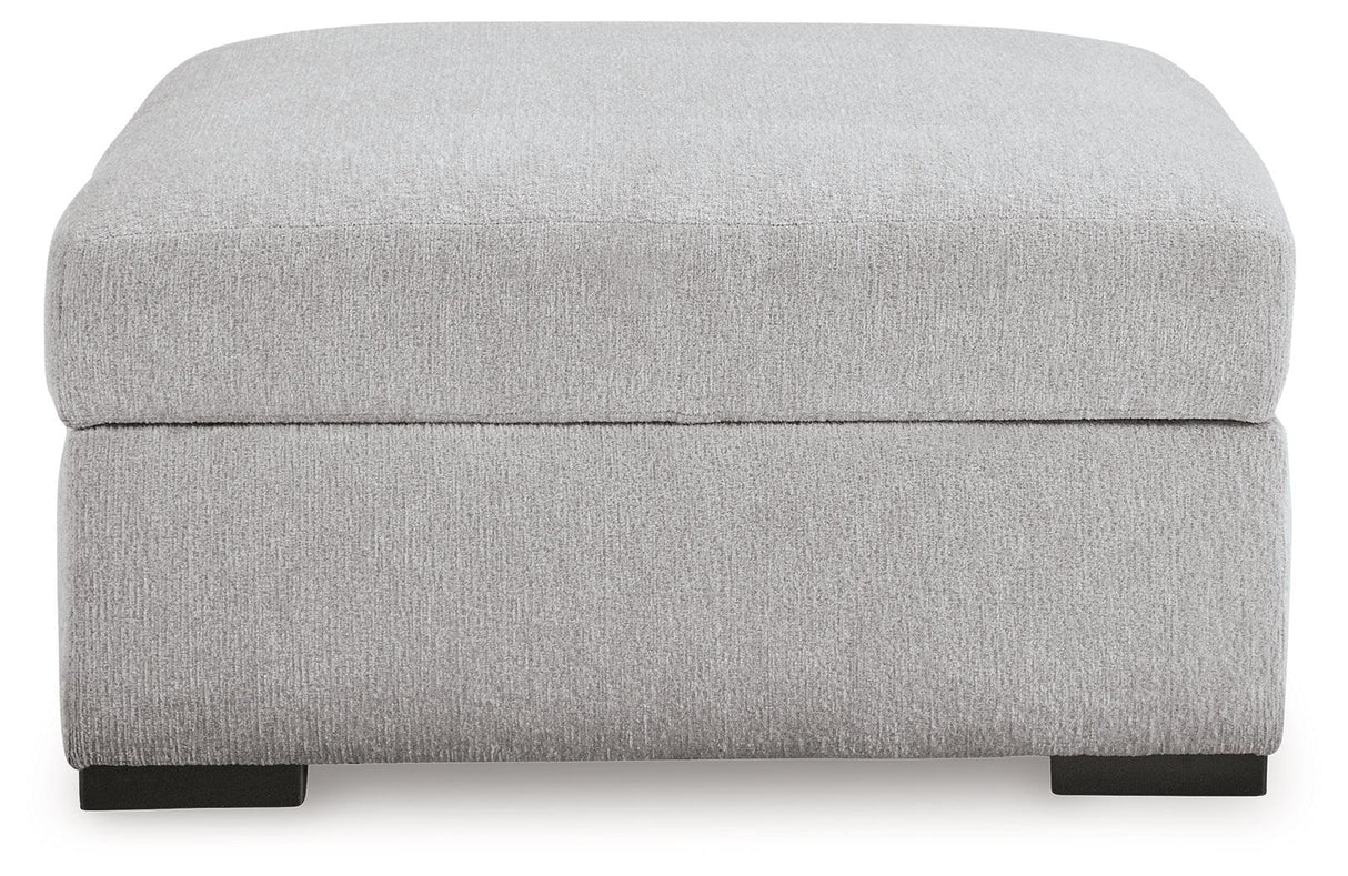 Gabyleigh Nickel Ottoman With Storage by Ashley at Eve Furniture