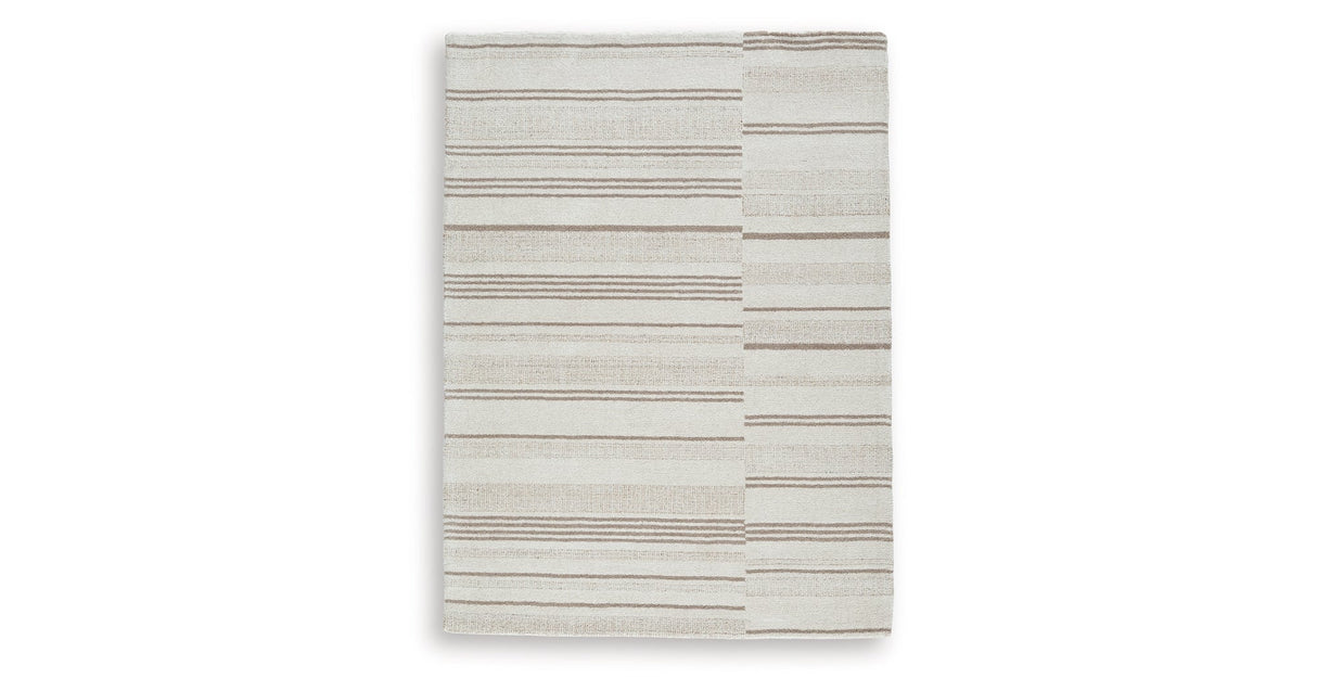 Gadence Ivory/Tan Medium Rug by Ashley at Eve Furniture