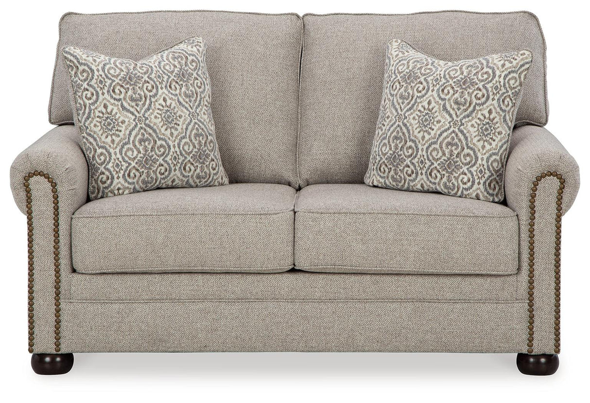 Gaelon Dune Loveseat by Ashley at Eve Furniture