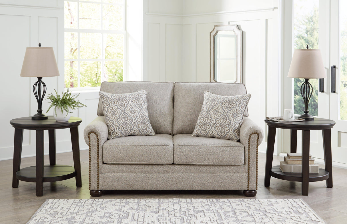 Gaelon Dune Loveseat by Ashley at Eve Furniture