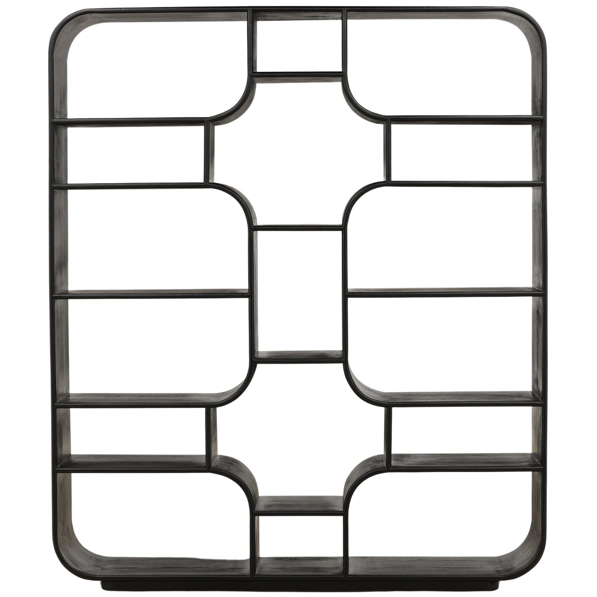 Gaetan Bookcase, Black by Dovetail at Eve Furniture