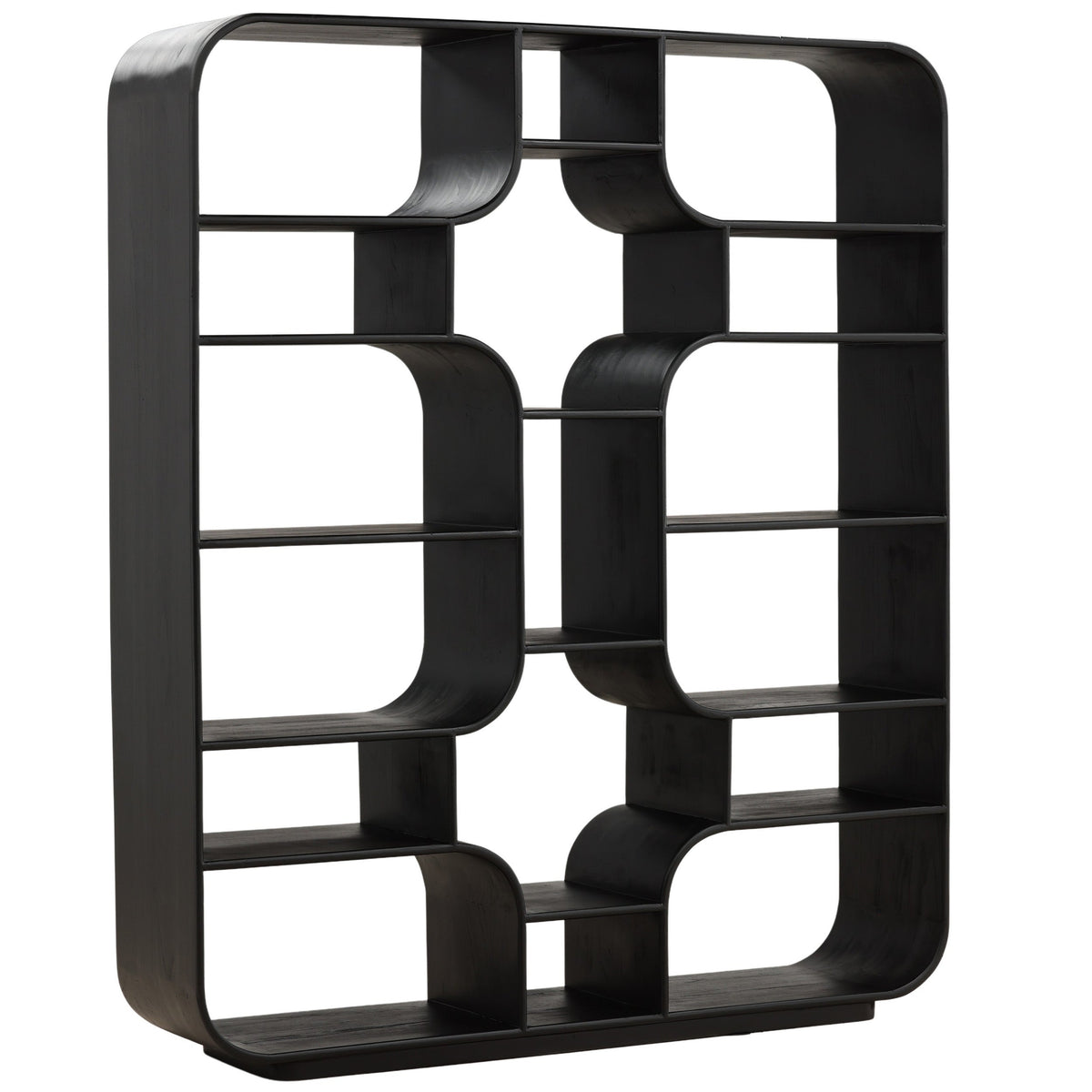 Gaetan Bookcase, Black by Dovetail at Eve Furniture