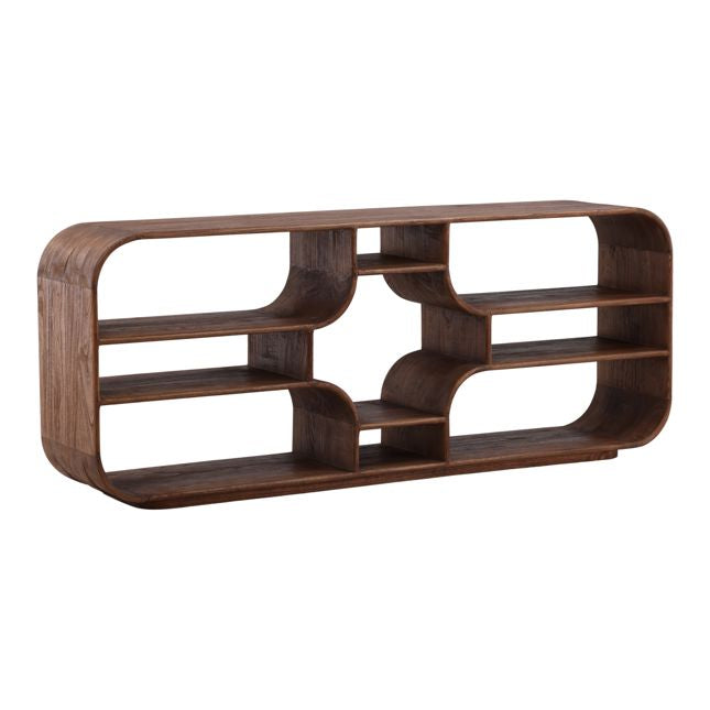 Gaetan Bookcase Brown by Dovetail at Eve Furniture