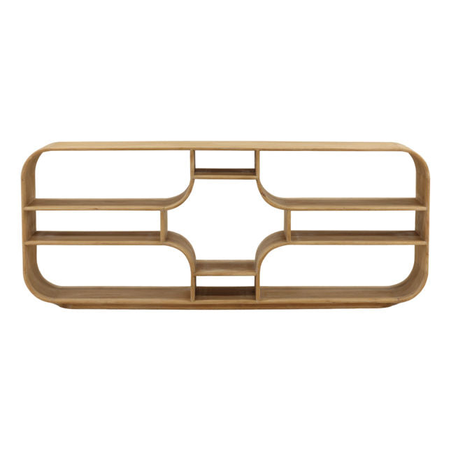 Gaetan Bookcase Light Natural by Dovetail at Eve Furniture