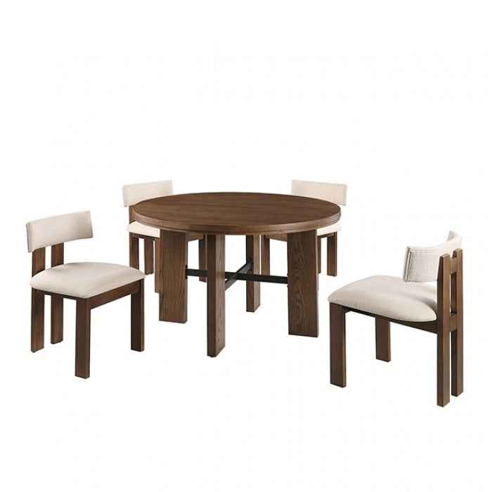 Gaetani Brown 5-Pice Dining Room Set by Furniture of America at Eve Furniture
