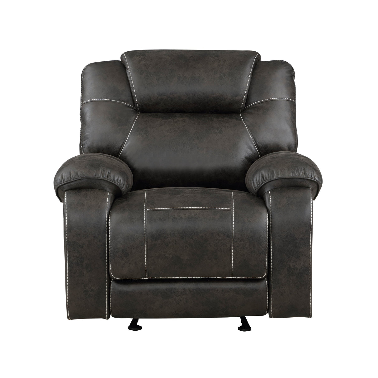 Gainesville Chocolate Microfiber Double Reclining Living Room Set by Homelegance at Eve Furniture