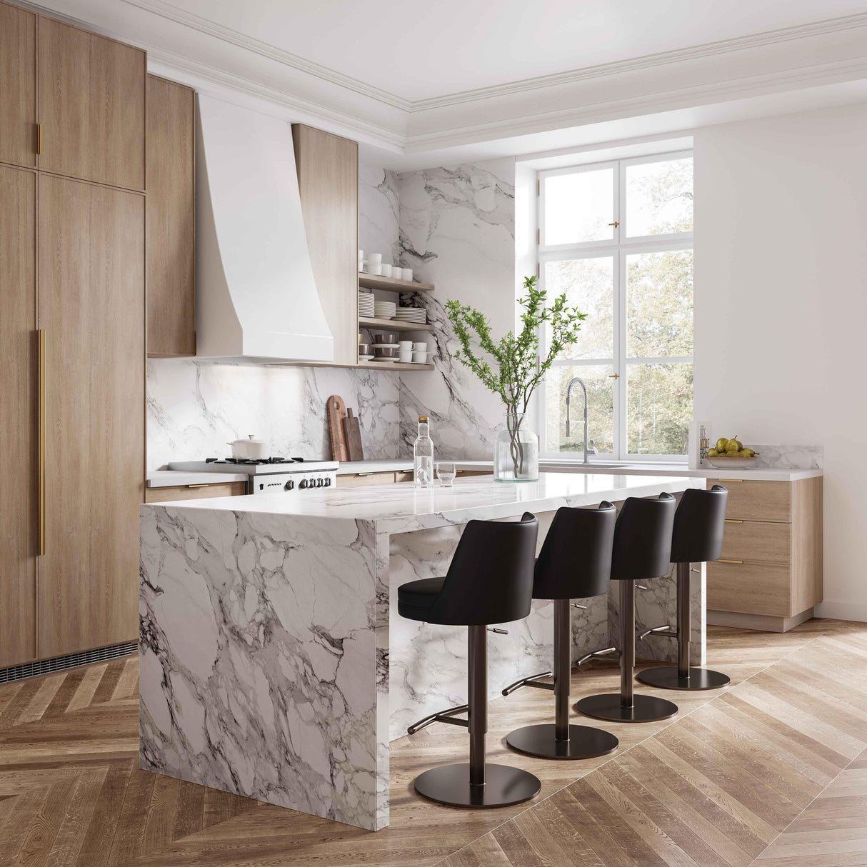 Gala Performance Vegan Leather Adjustable Stool by TOV Furniture at Eve Furniture