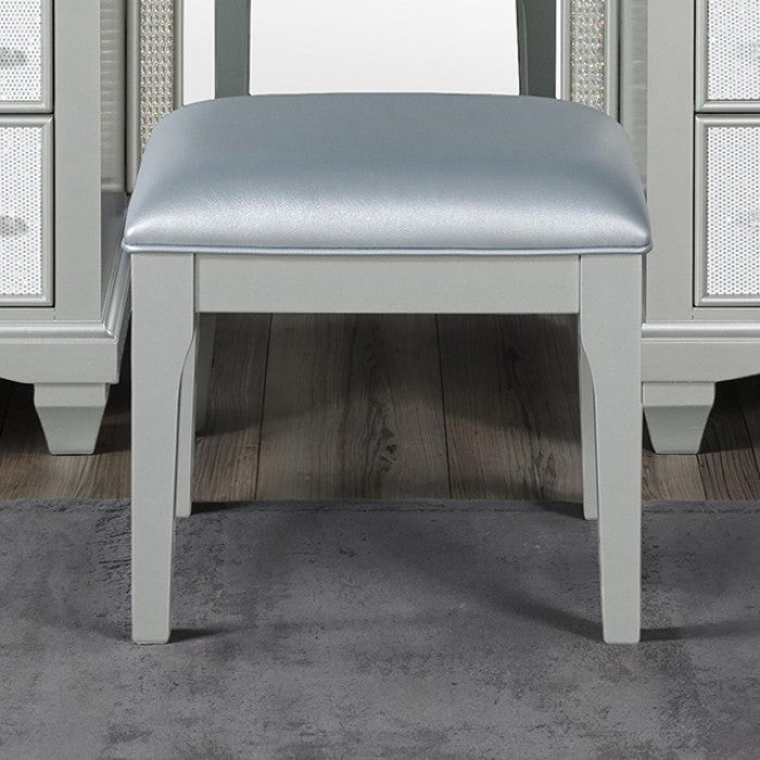 Galea Gray Vanity w/ Stool by Furniture of America at Eve Furniture
