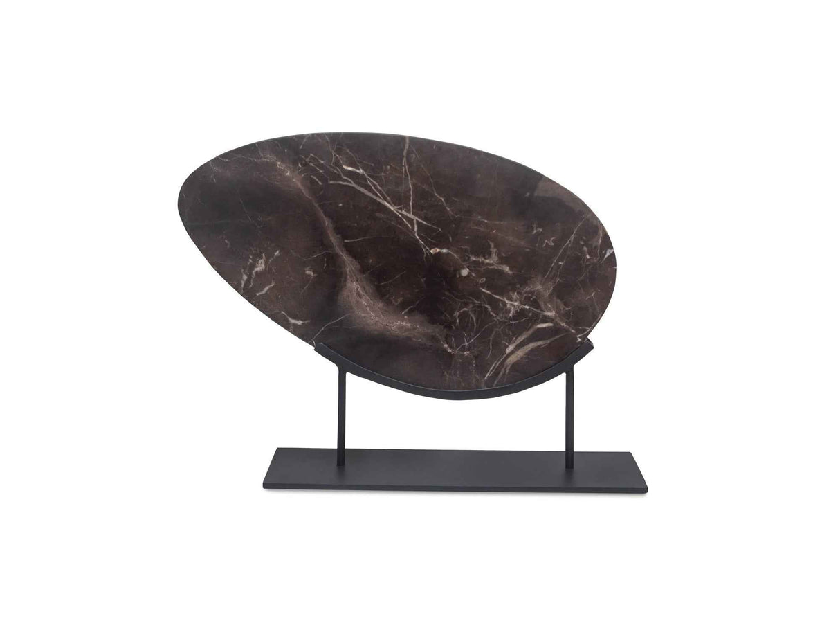 Galen Saint Laurent Brown Marble Sculpture