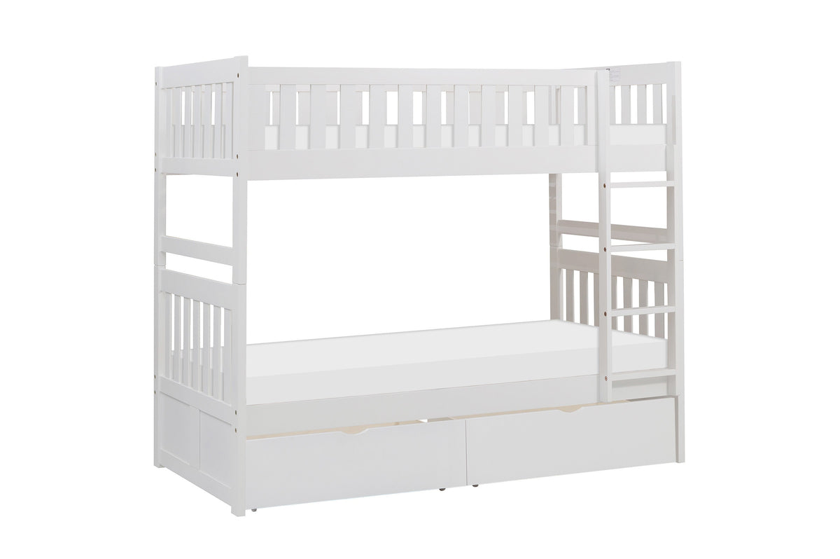 Galen White 1-Drawer Nightstand by Homelegance at Eve Furniture