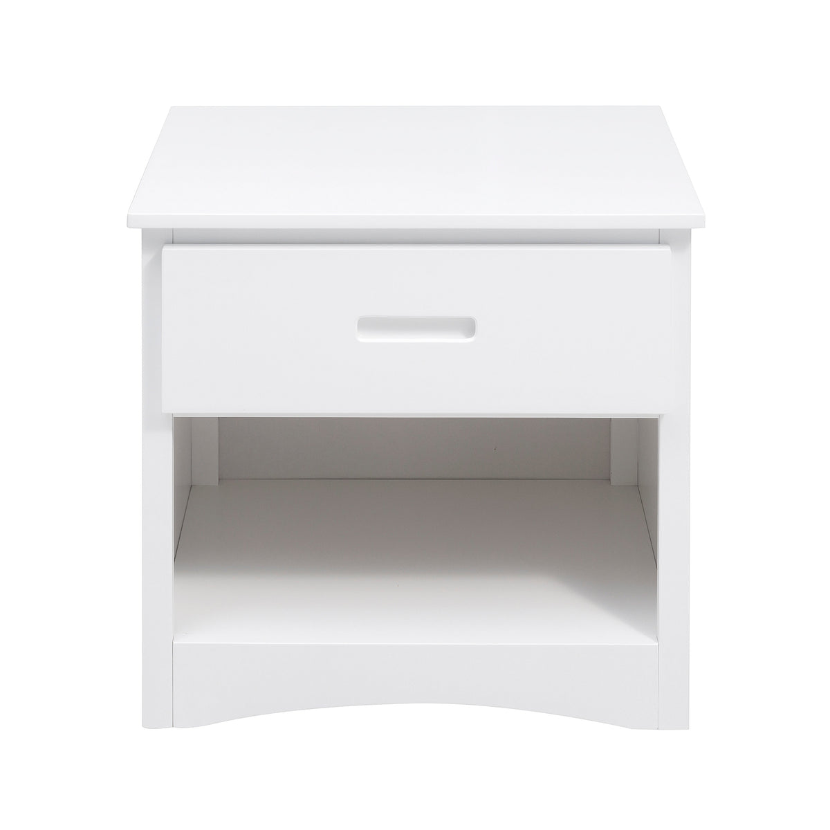 Galen White 1-Drawer Nightstand by Homelegance at Eve Furniture
