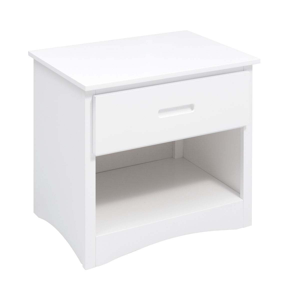 Galen White 1-Drawer Nightstand by Homelegance at Eve Furniture