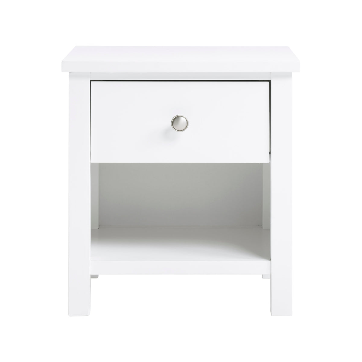 Galen White 1-Drawer Nightstand by Homelegance at Eve Furniture