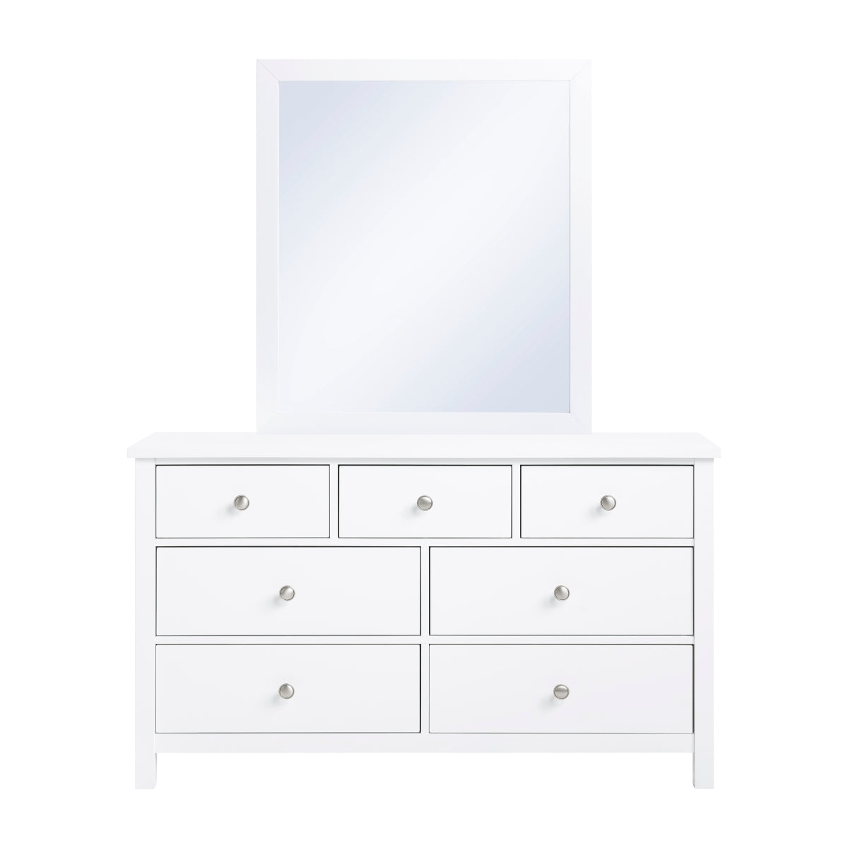 Galen White Mirror by Homelegance at Eve Furniture