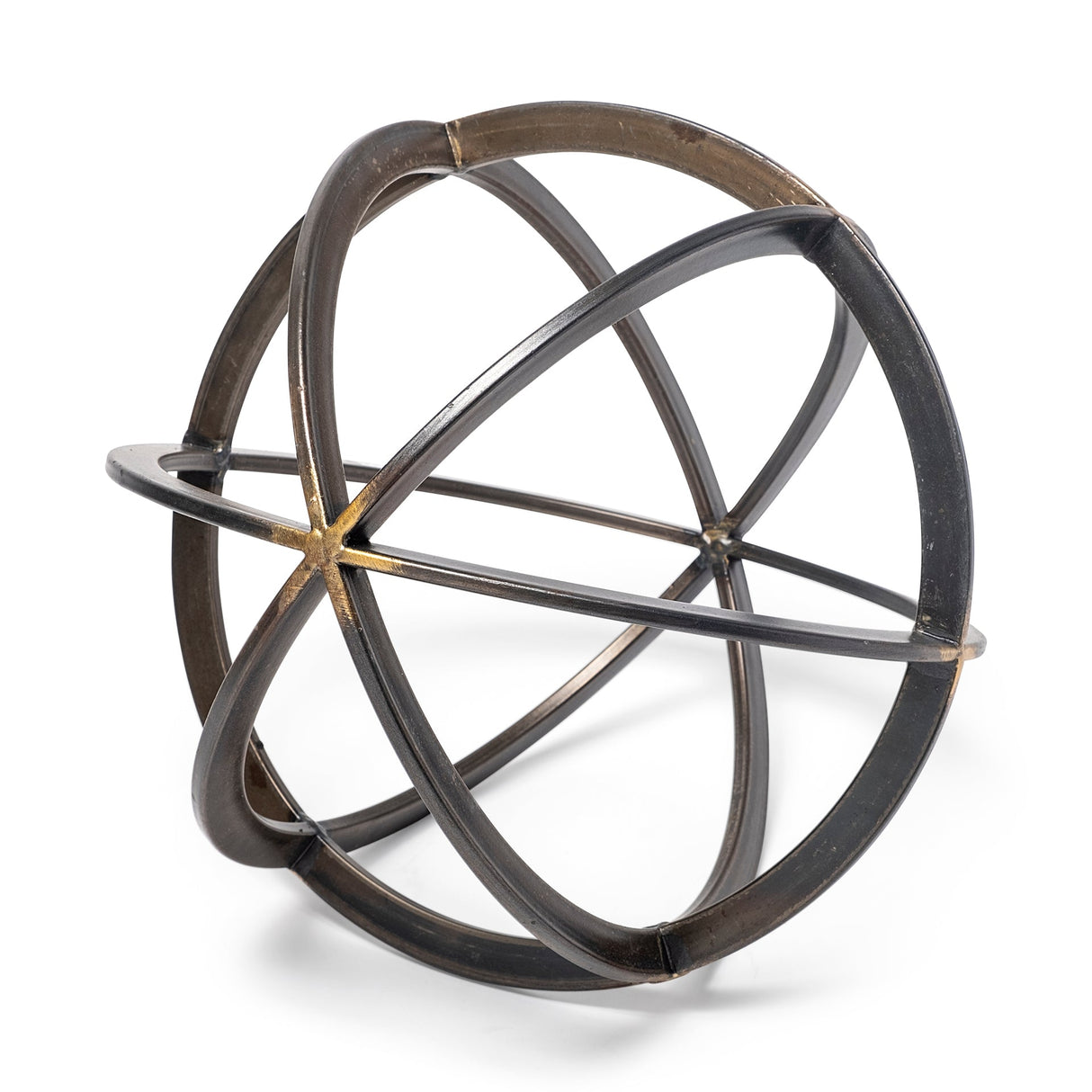 Galenna III (Large) 10L x 10W Black Metal Circular Decorative Orb by Mercana at Eve Furniture