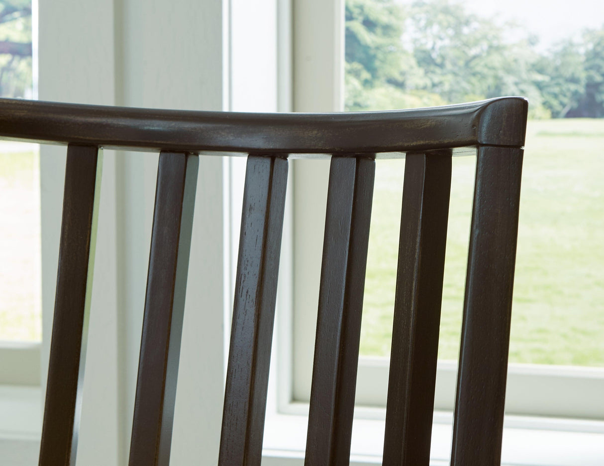 Galliden Light Brown Dining Table and 4 Chairs by Ashley at Eve Furniture