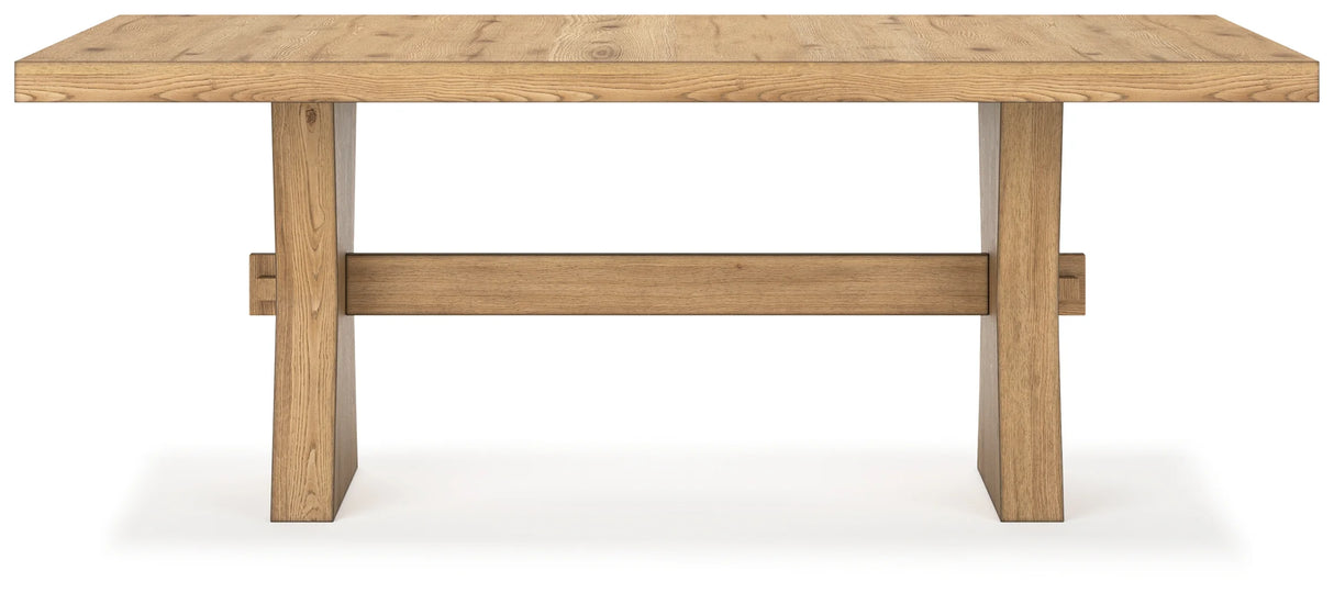 Galliden Light Brown Dining Table and 4 Chairs by Ashley at Eve Furniture