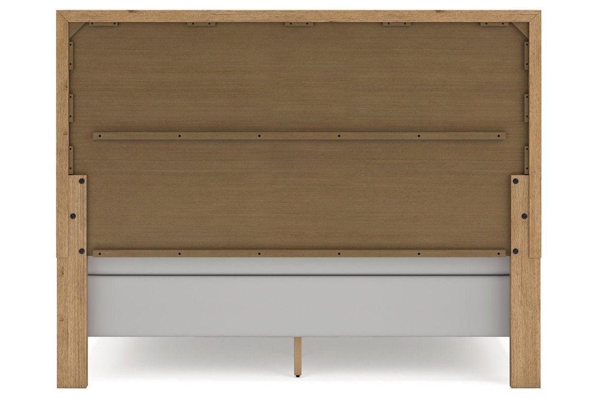 Galliden Light Brown King Panel Bed by Ashley at Eve Furniture