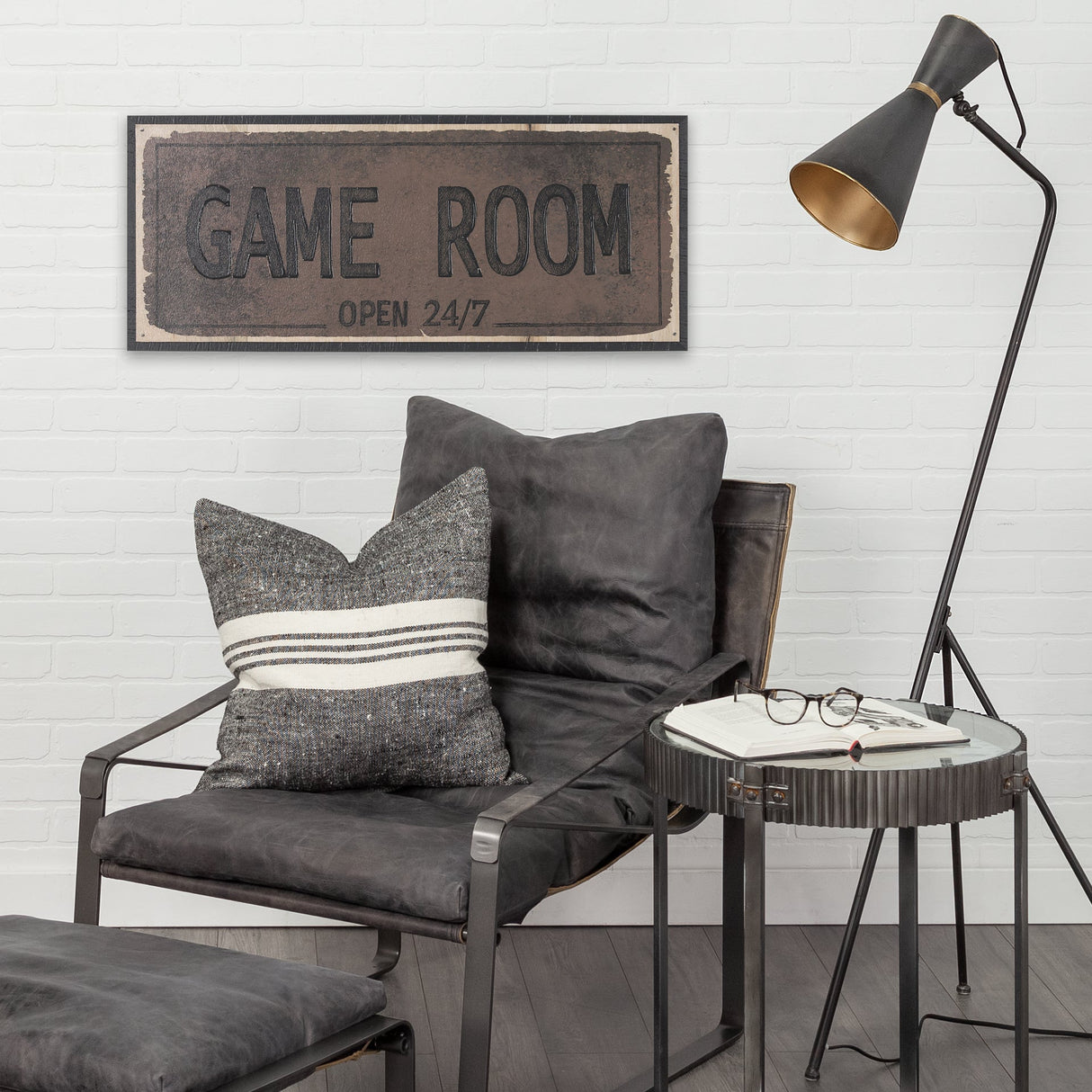 Game Room SM by Mercana Studio a Hand Embellished Framed Art Print by Mercana at Eve Furniture