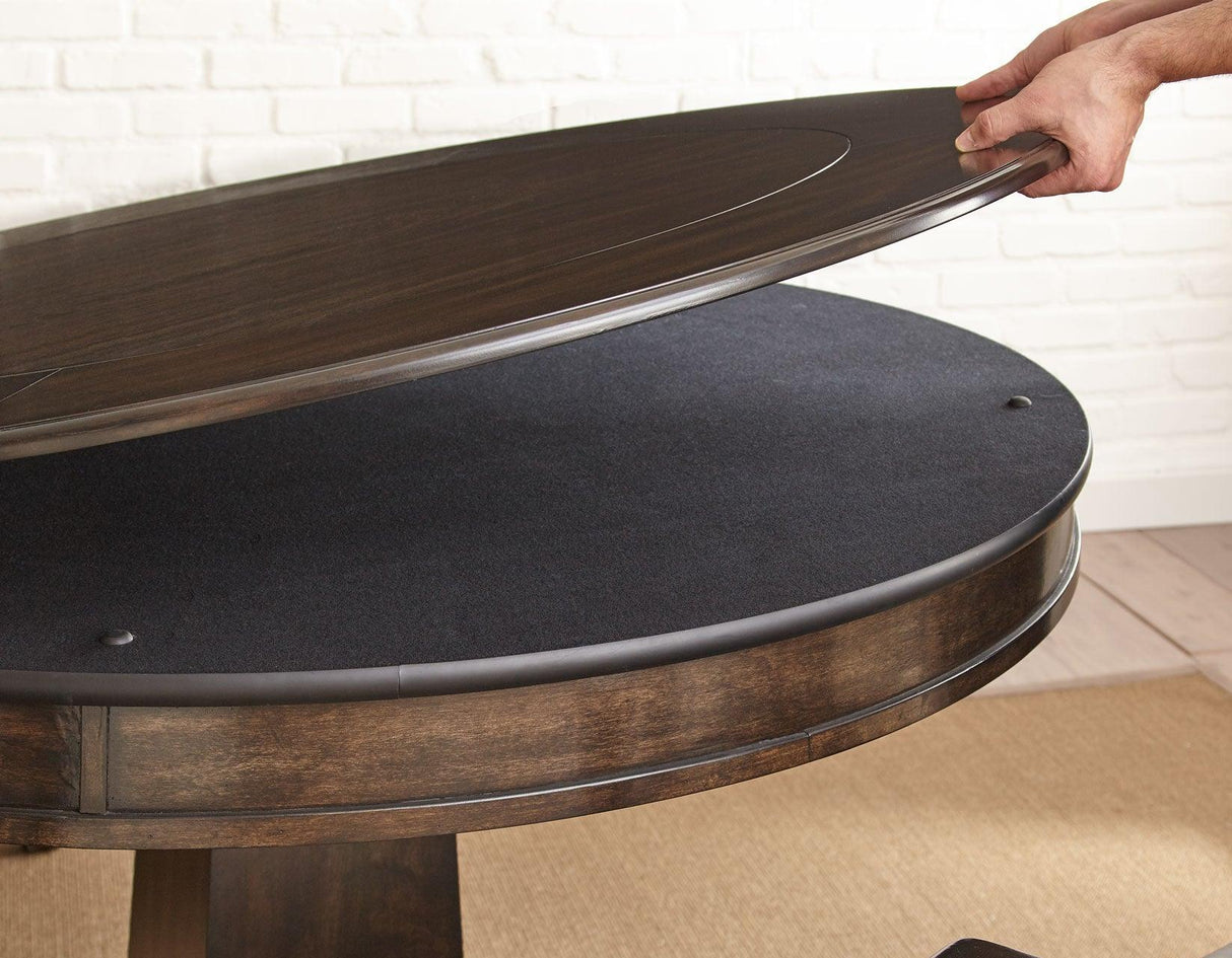 Game Table and Chairs, Ruby, 6-Piece by Steve Silver at Eve Furniture