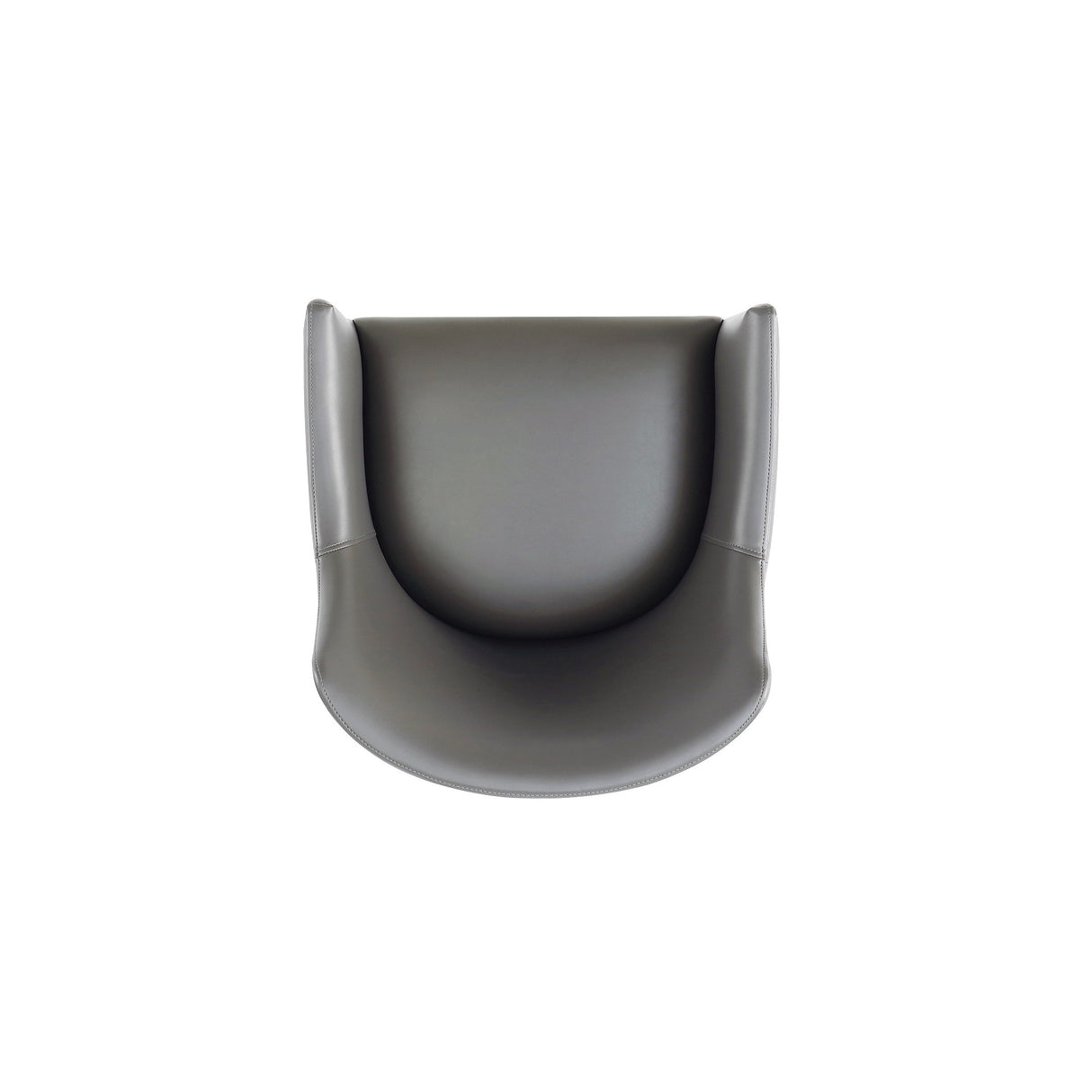 Gansevoort Faux Leather Dining Armchair in Pebble Grey by Manhattan Comfort at Eve Furniture