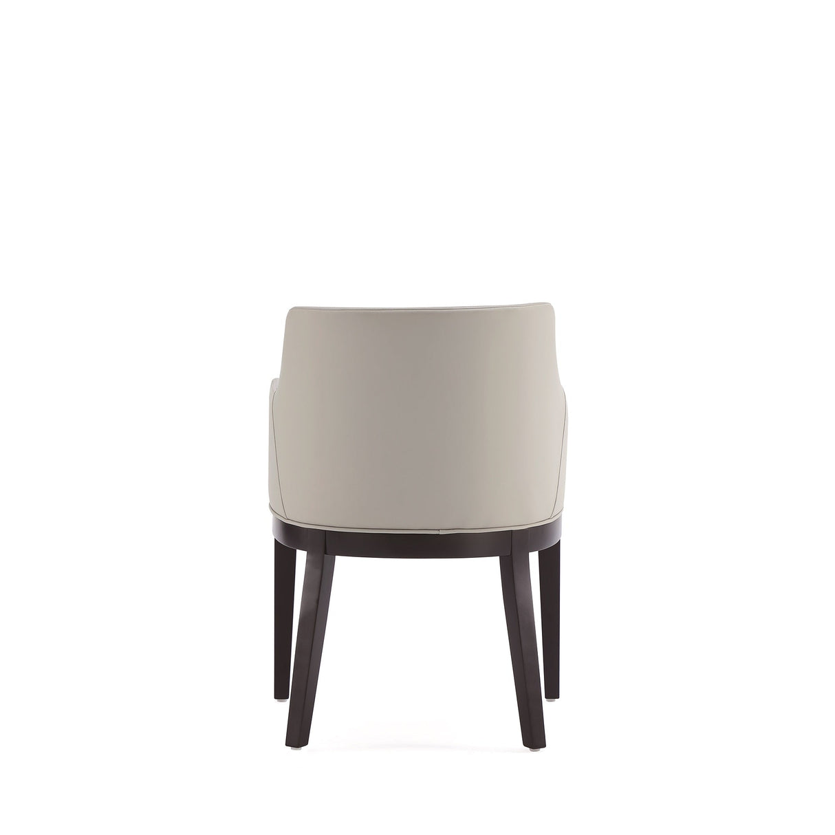 Gansevoort Faux Leather Dining Armchair in Stone Grey by Manhattan Comfort at Eve Furniture