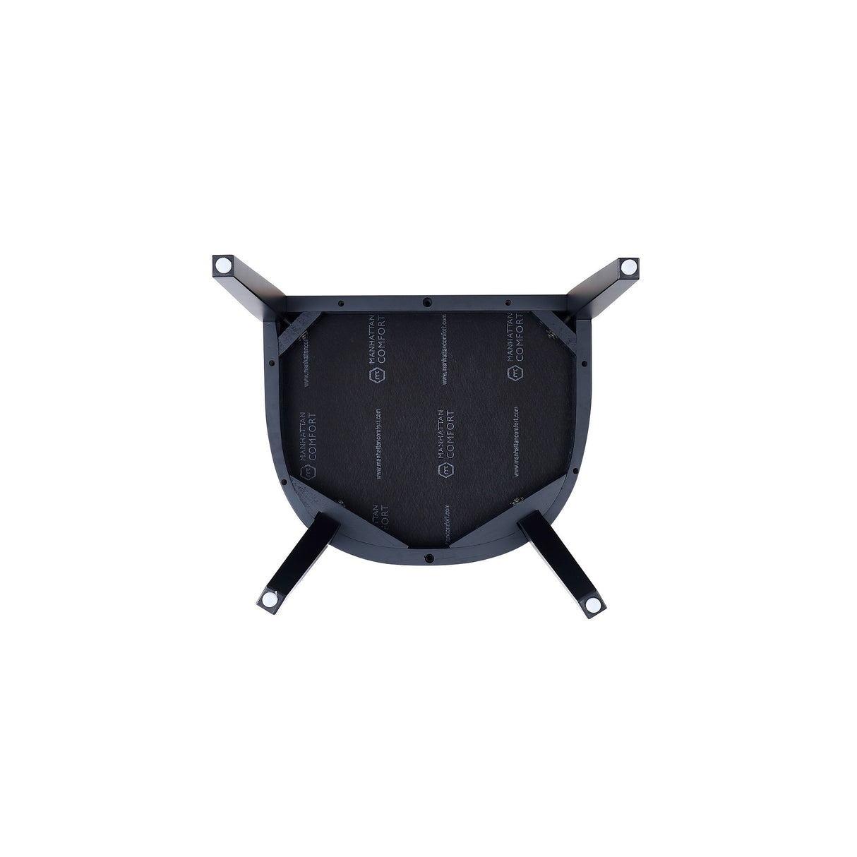 Gansevoort Faux Leather Dining Armchair in Stone Grey by Manhattan Comfort at Eve Furniture