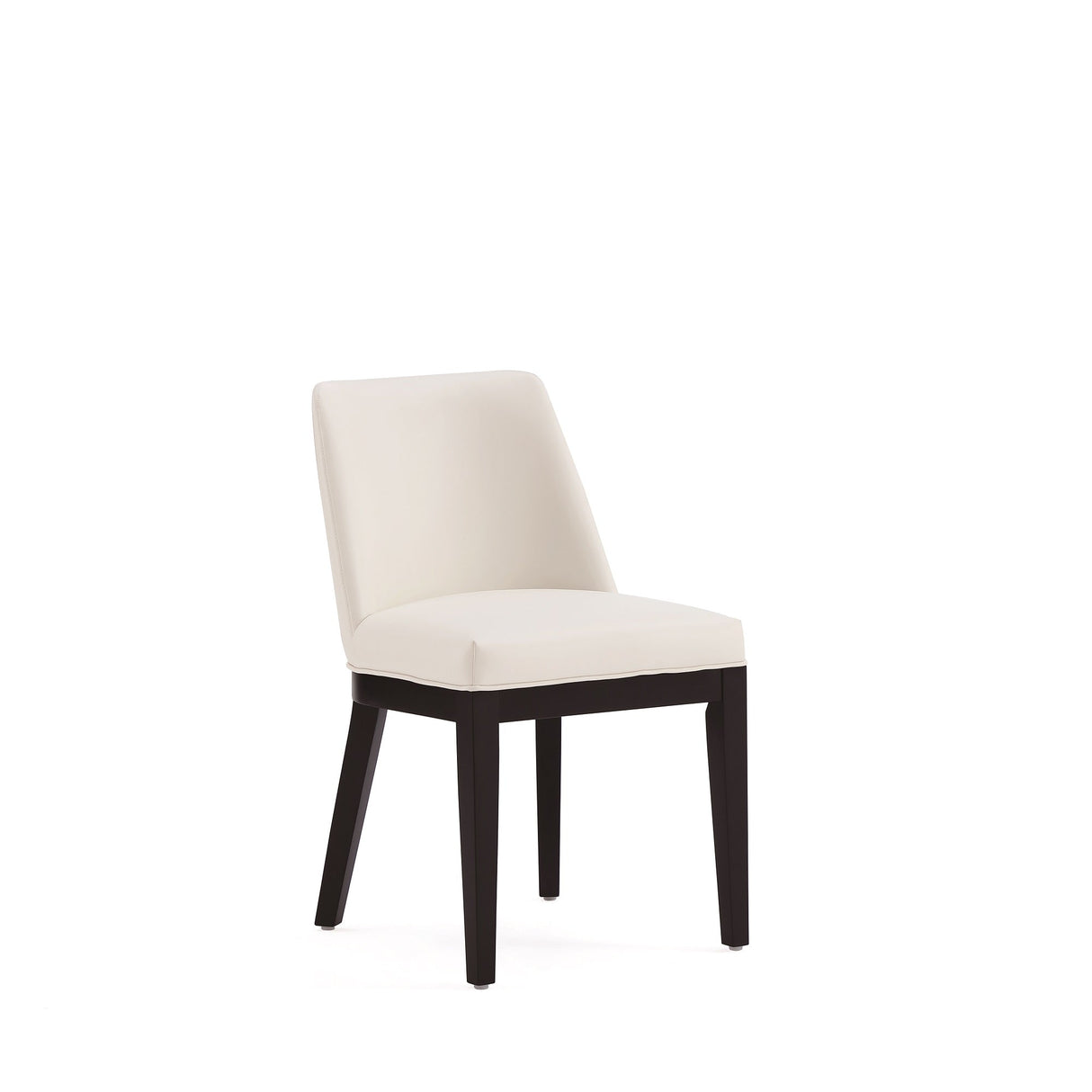 Gansevoort Faux Leather Dining Chair in Cream (set of 2) by Manhattan Comfort at Eve Furniture