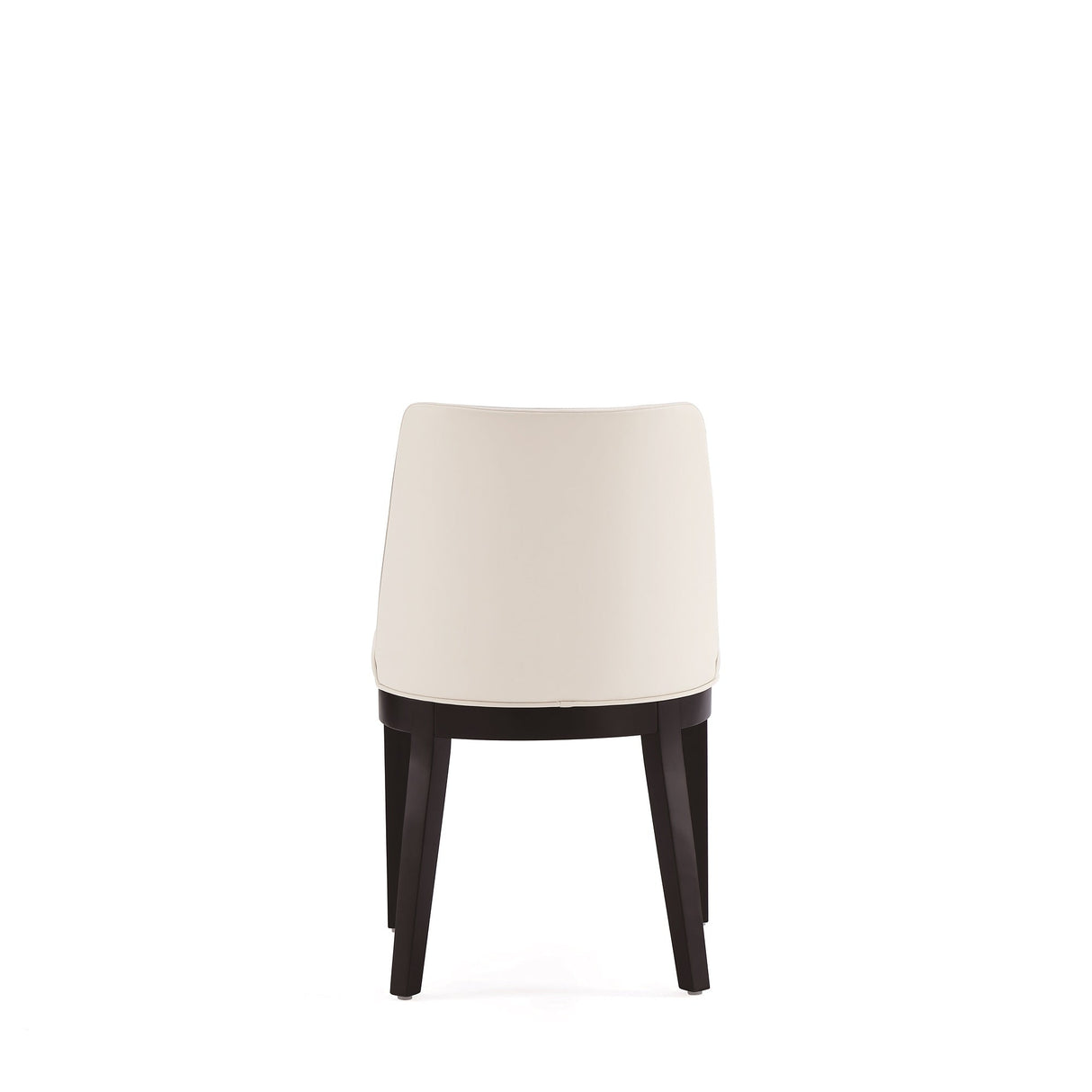Gansevoort Faux Leather Dining Chair in Cream (set of 2) by Manhattan Comfort at Eve Furniture