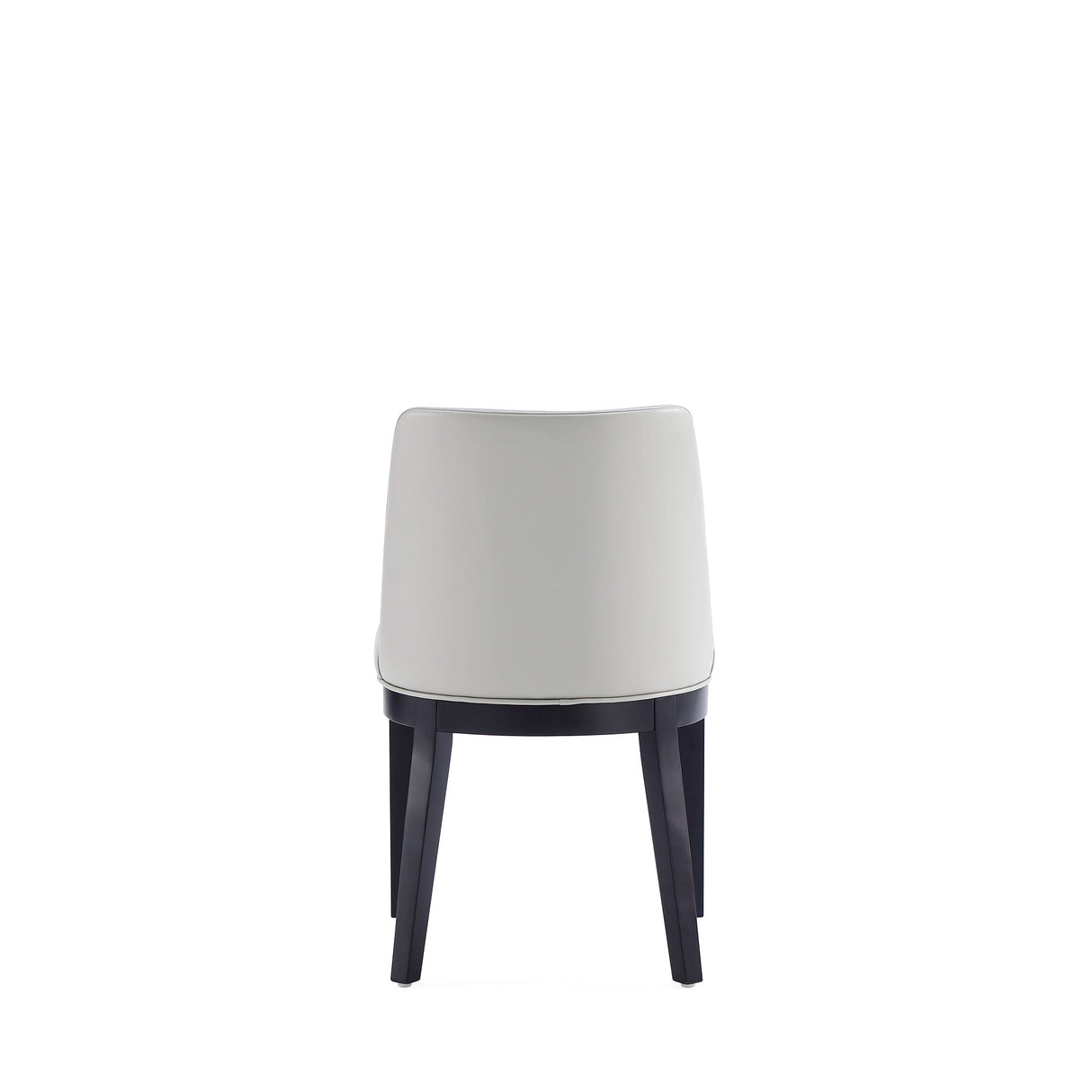 Gansevoort Faux Leather Dining Chair in Light Grey (set of 2) by Manhattan Comfort at Eve Furniture