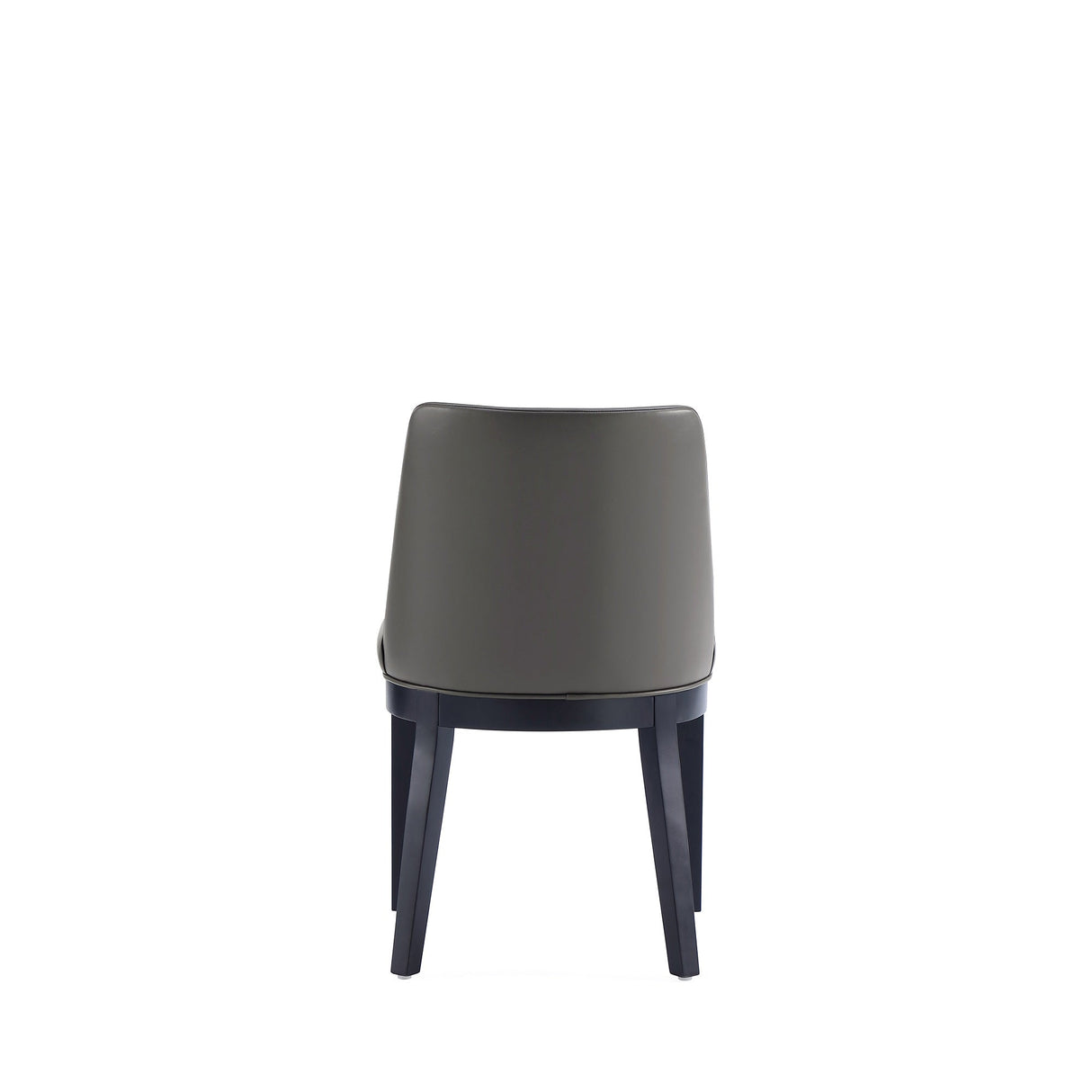 Gansevoort Faux Leather Dining Chair in Pebble Grey (set of 2) by Manhattan Comfort at Eve Furniture