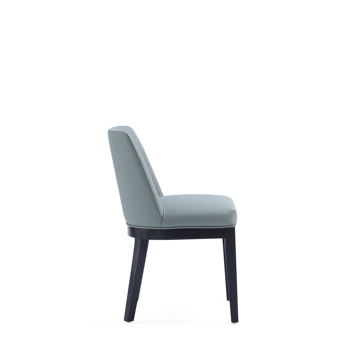 Gansevoort Faux Leather Dining Chair in Pewter (set of 2) by Manhattan Comfort at Eve Furniture