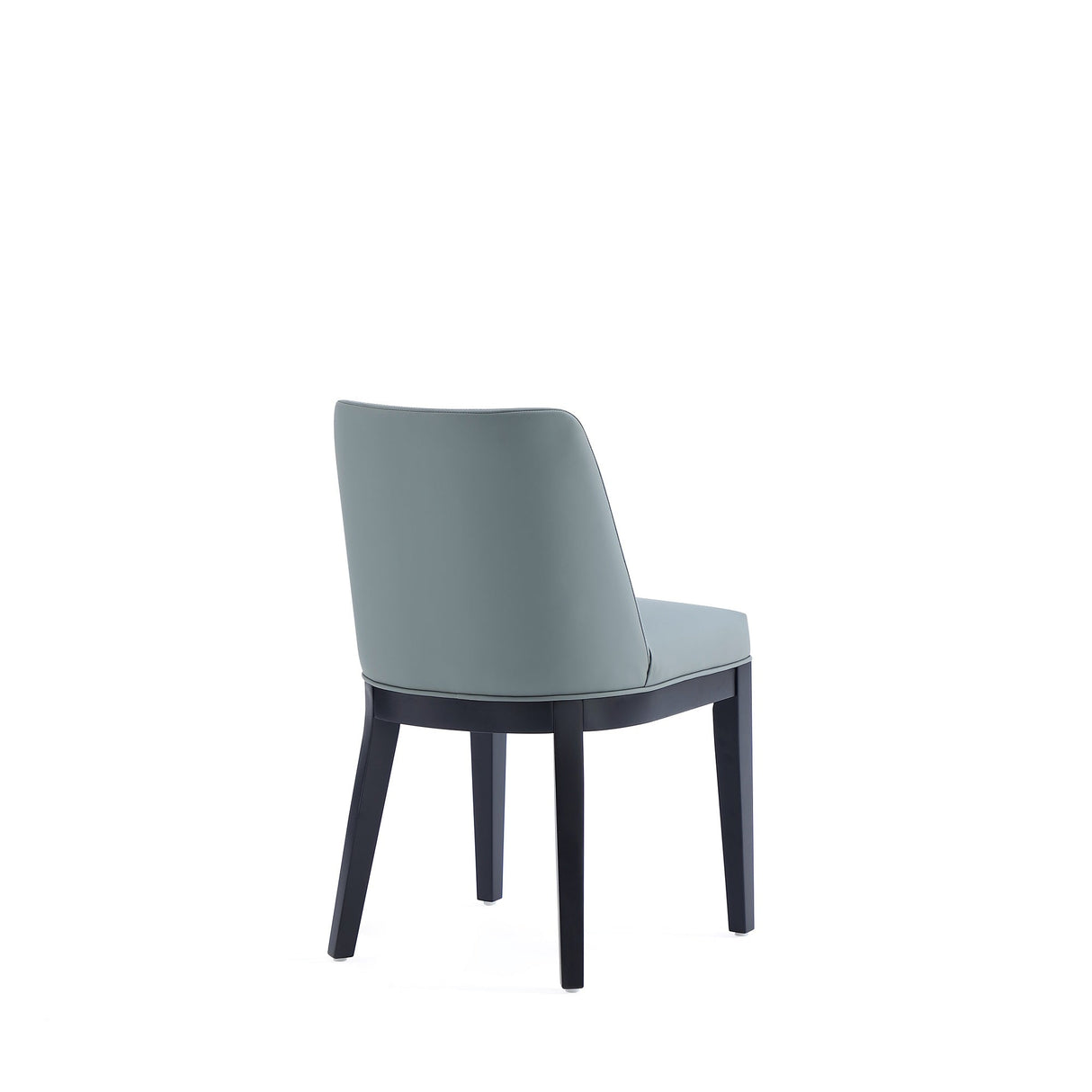 Gansevoort Faux Leather Dining Chair in Pewter (set of 2) by Manhattan Comfort at Eve Furniture