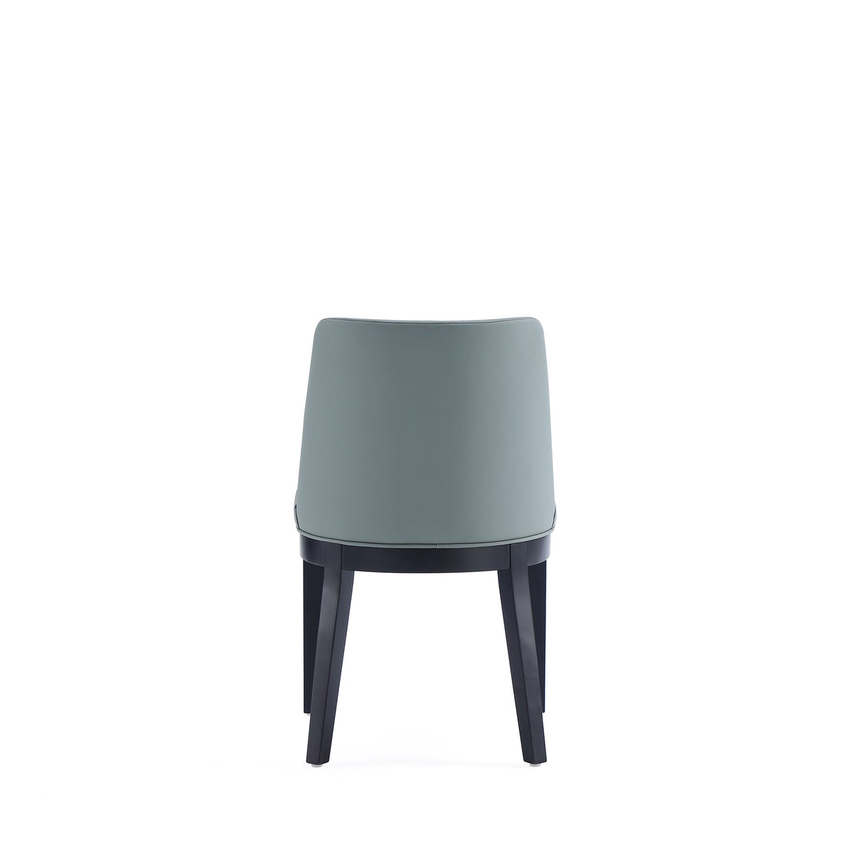 Gansevoort Faux Leather Dining Chair in Pewter (set of 2) by Manhattan Comfort at Eve Furniture
