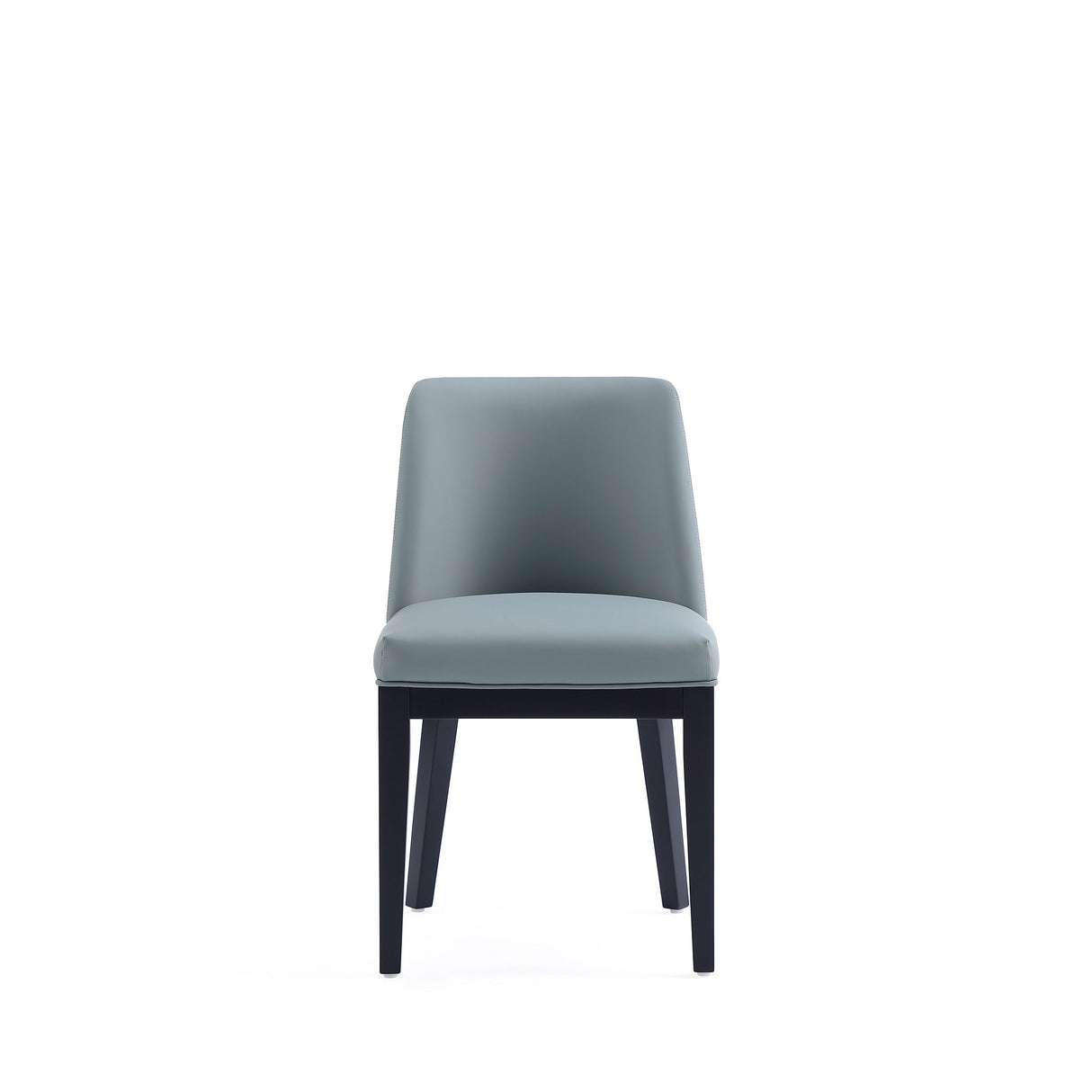 Gansevoort Faux Leather Dining Chair in Pewter (set of 4) by Manhattan Comfort at Eve Furniture
